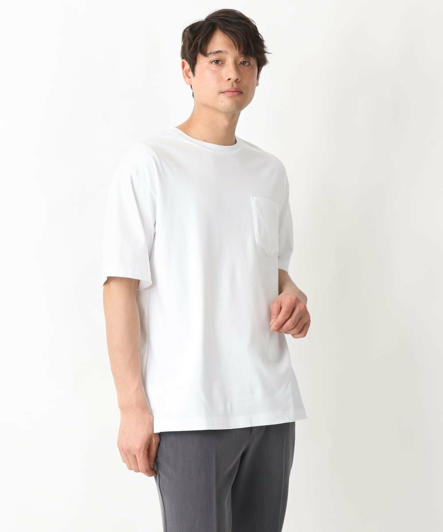 【累計2.2万枚販売/ユニセックス】シルケットスムースセミワイドTシャツ